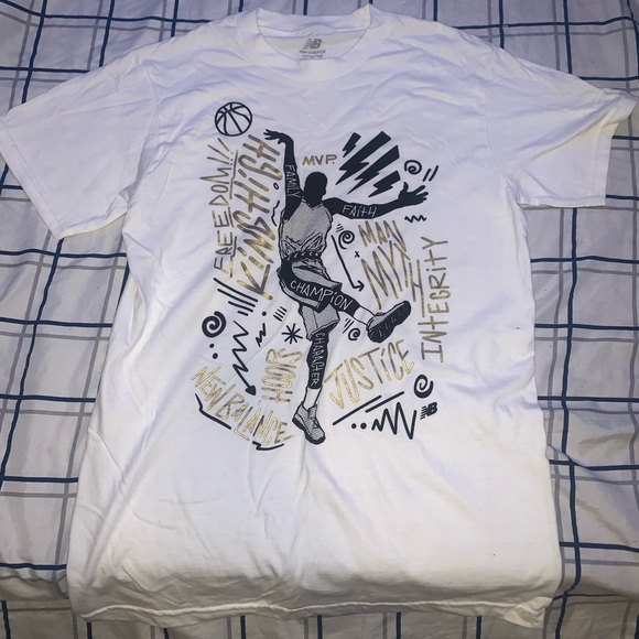 New balance white custom T - Picture 2 of 5